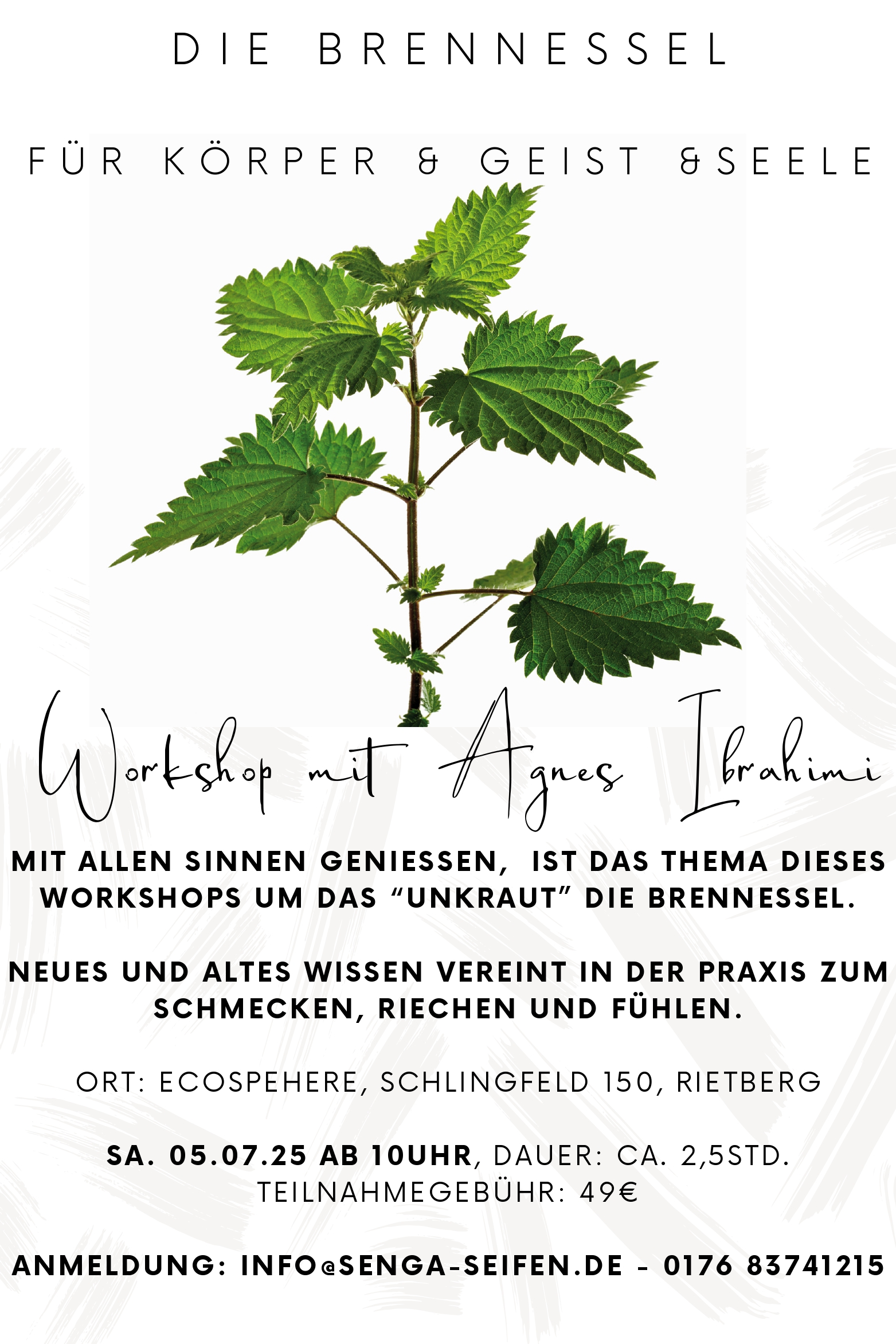 Brennnessel Workshop mit Agnes Ibrahimi